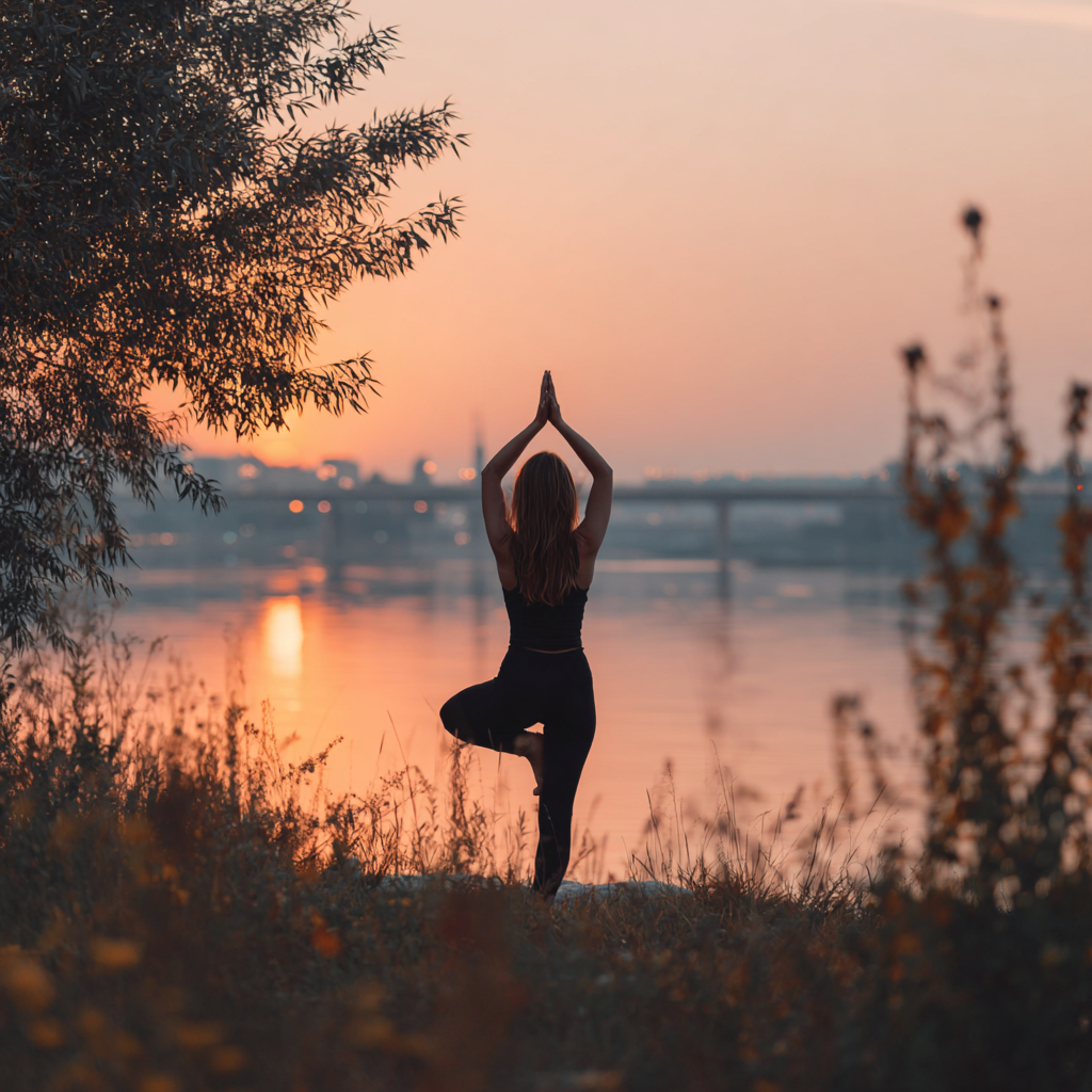 Yoga meditation în natură